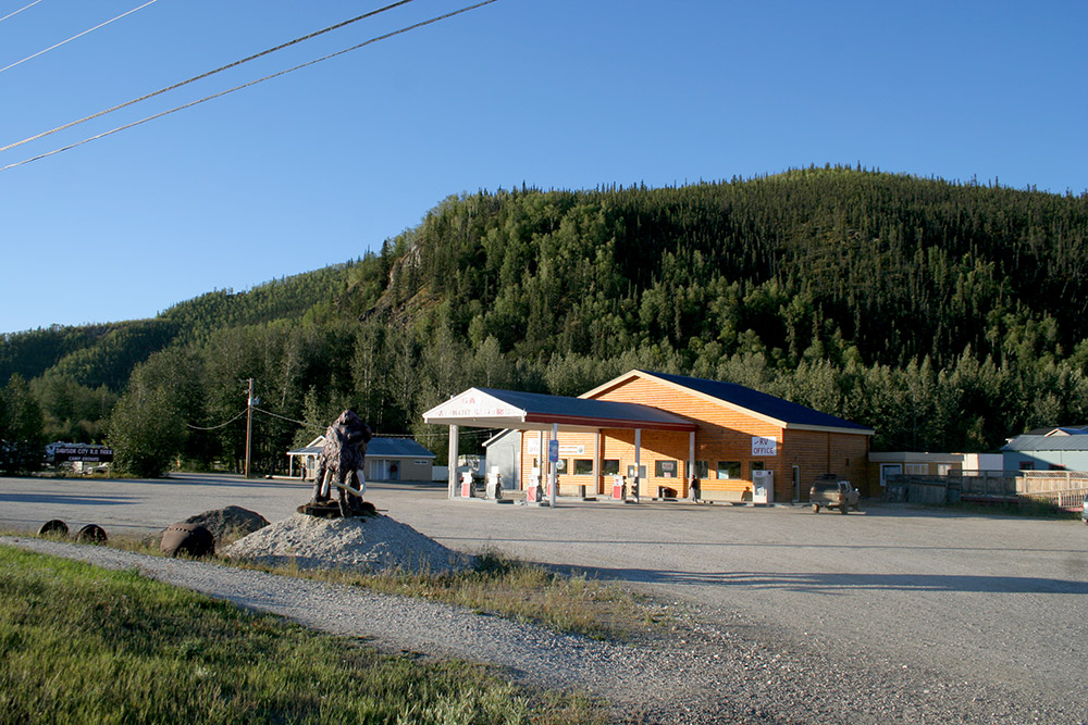 Dawson City Gas & Tires Yukon Territory Alaska Northern British Columbia